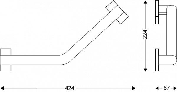 Metis gamme pmr barre coudée 46