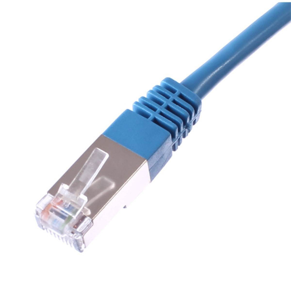 Cord rj cat6a sftp pvc bleu 1m