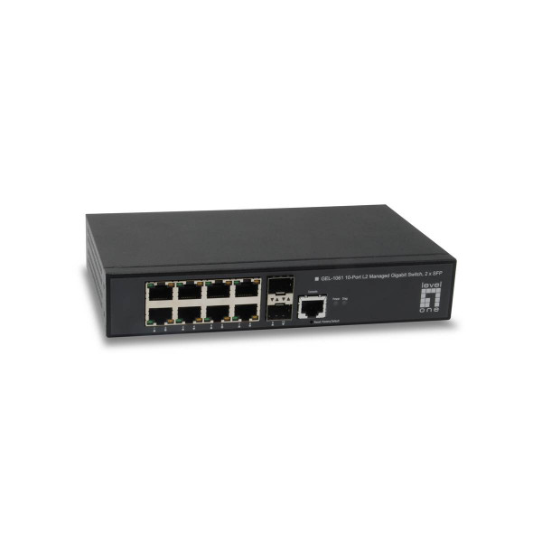 Switch manageable l2 desktop 8 ports giga +2sfp