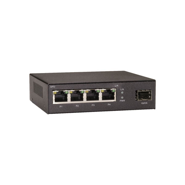 Switch desktop 4 ports gigabit 10/100/1000 +1 sfp