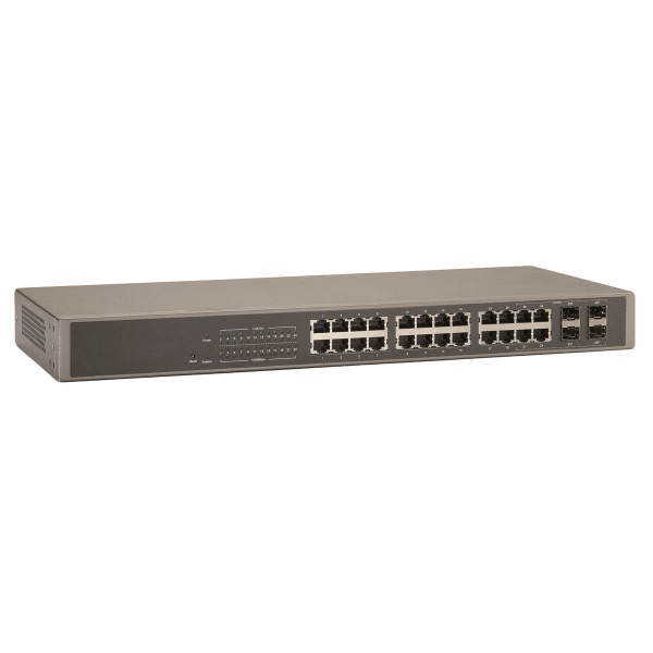 Switch rackable 24 ports gigabit + 4 sfp manageable web smart