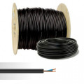 Chute de  8m de Câble électrique rigide U-1000 R2V 2X16mm² noir 