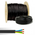 Chute de  130m de Câble électrique souple HO7RN-F 3G1,5mm² noir 