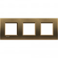 Plaque Living Light Bticino Bronze - 2 + 2 + 2 modules