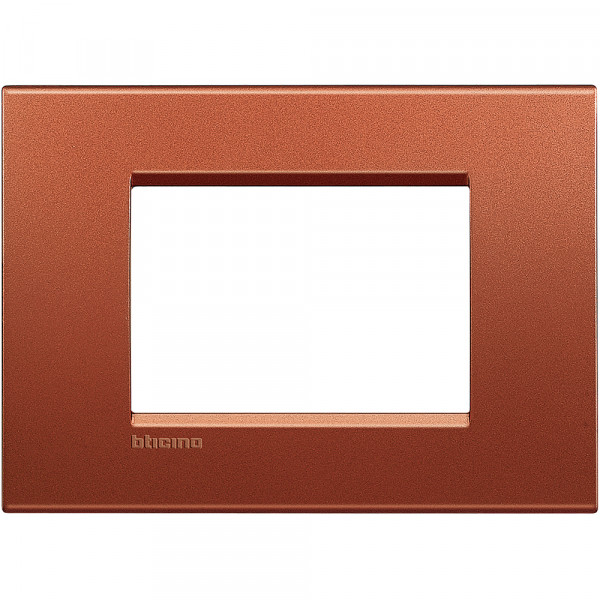 Plaque Living Light Bticino Brique - 3 modules