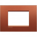 Plaque Living Light Bticino Brique - 3 modules