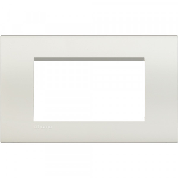 Plaque Living Light Bticino Blanc - 4 modules