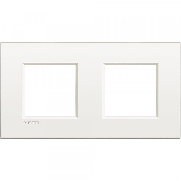 Plaque Blanc pur - Living Light Bticino Air 2 + 2 modules