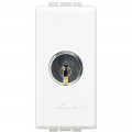 Interrupteur à clé Living Light Bticino Blanc [clés différentes] 16AX - 250V - 1 module