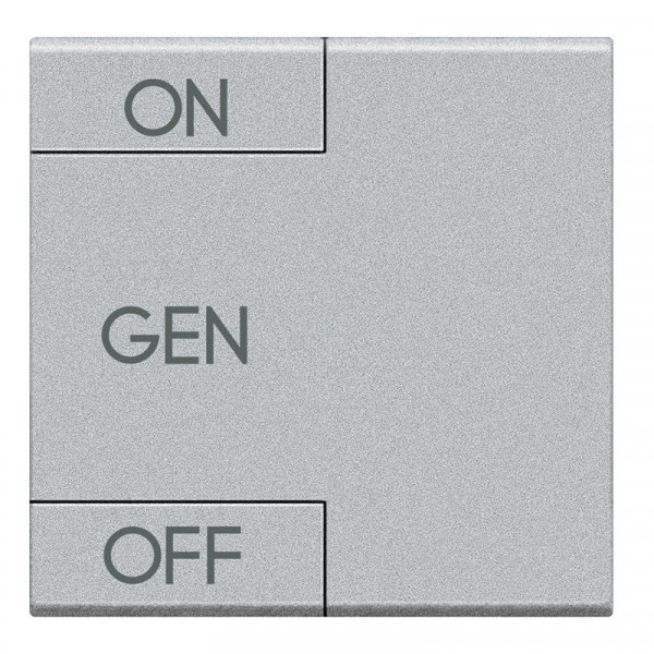 Manette bascule symbole ON - OFF + sérigraphie "GEN" 2 modules - LivingLight Tech