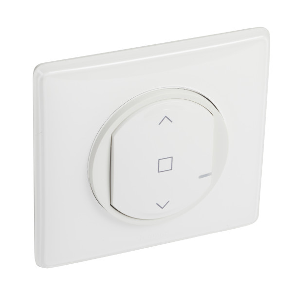 Legrand Céliane with Netatmo Commande sans fil pour interrupteur filaire de volet roulant connecté – Blanc