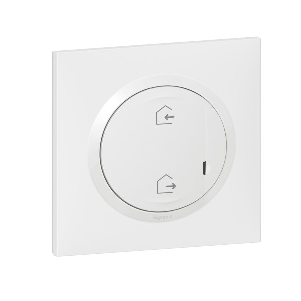 Legrand - commande génerale sans fil départ/arrivée pour installation connectée dooxie with netatmo  -  blanc