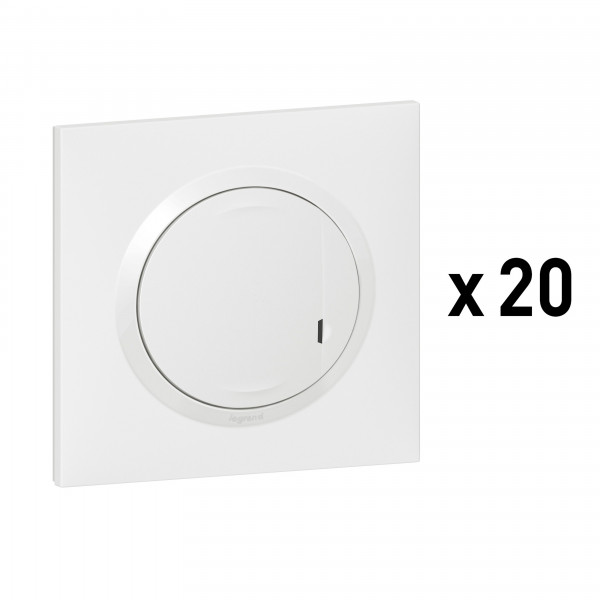 Legrand - interrupteur variateur connecte ss neutre 5-300w compensateur inclus celiane bla