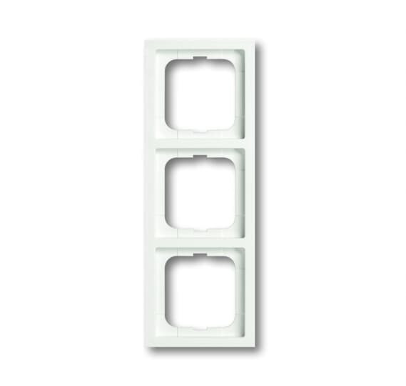 Cadre 3 poussoirs blanc studio mat