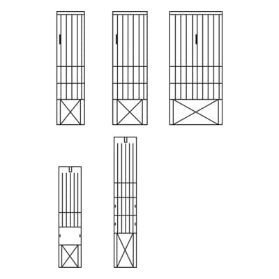 Eh4-1 armoire trottoir 1600x745x224mm