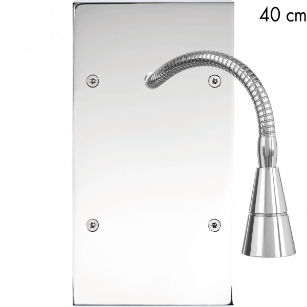 Façade Confidence Laiton  Chrome double verticale Liseuse 40 (251-415)