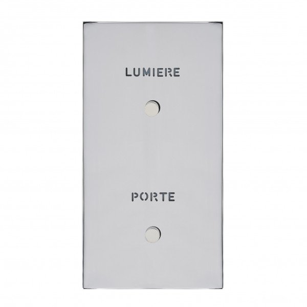 Guichet lumineux 'Porte' Arnould ART + 'Lumière' grand carré double vertical