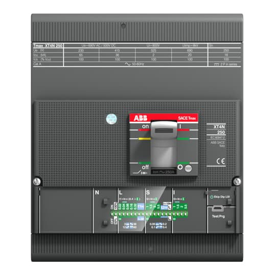 Disjoncteur xt4l 4p 100a 120ka+decl. elec. lsig