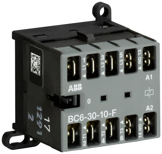 Mini contacteur 4kw-3p+1no-24vdc 1.4w-faston