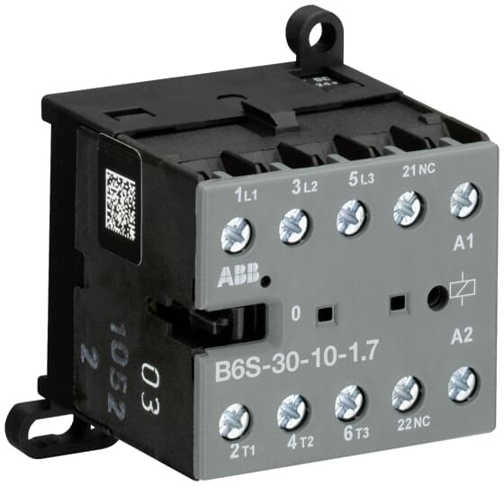 Mini contateur 4kw-3p+1no-24vdc-1.7w pour automate