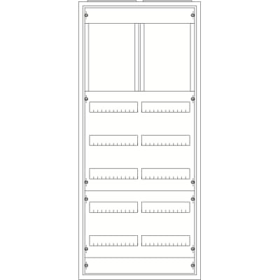 Armoire type a ip43 7xrangées 1250mm x 550mm