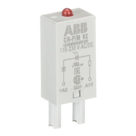 Module débrochable cr-m led rouge 110-230vac/dc