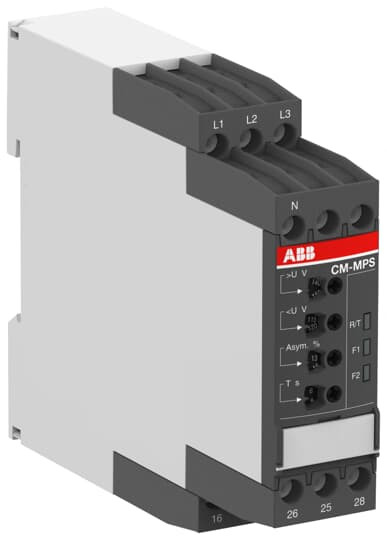 Cm-mps.11s triphasés relais de controle 2c/o, 0,0.1-30s, l1-l2-l3-n=3x90-170vac