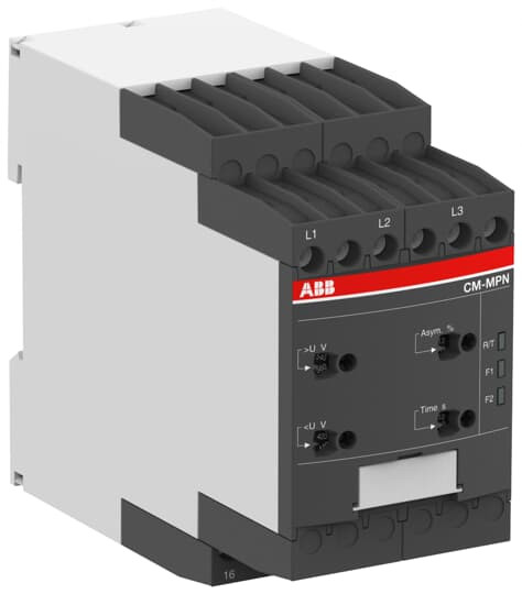 Cm-mpn.52p triphasés relais de controle 2c/o, 0,0.1-30s, l1-l2-l3=3x350-580vac