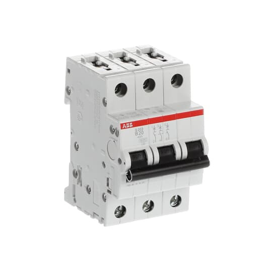 Disjoncteur s203 3p 20a courbe b raccordement à vis - 10ka (3modules)