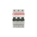 Disjoncteur s203m 3p- 8a -courbe c - 10,000a/15ka (3modules)