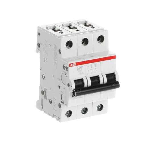 Disjoncteur s203m 3p 20a courbe d raccordement à vis - 15ka (3modules)