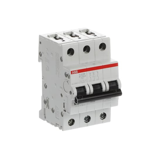 Disjoncteur s203m 3p 25a courbe k raccordement à vis - 15ka (3modules)