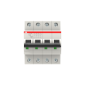 Disjoncteur s204m 4p 10a courbe b raccordement à vis - 15ka (4modules)