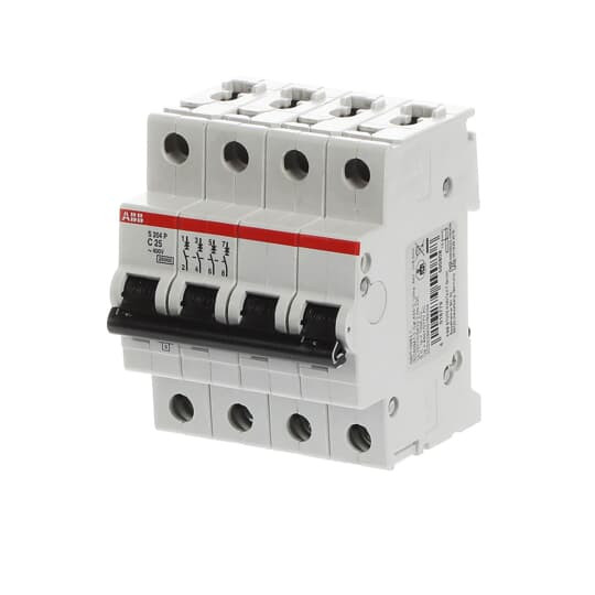 Disjoncteur s204p 4p 25a courbe c raccordement à vis - 25ka (4modules)