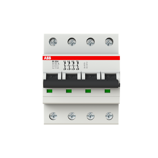 Disj. magnétique seul (m204) 4p 15ka 50a (4modules)