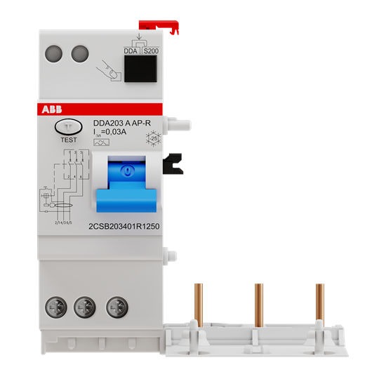 Bloc dif. (dda203) 3p 25a 30ma immunisé (pour s200)