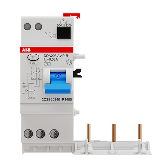 Bloc dif. (dda203) 3p 40a 30ma immunisé (pour s200)