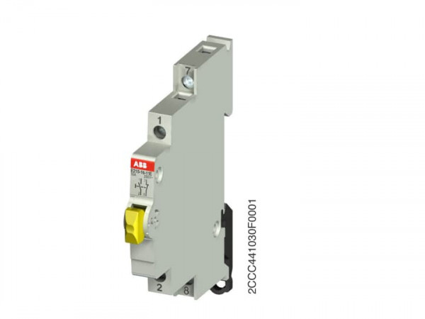 Bouton poussoir 16a 250v ac 1o+1f jaune