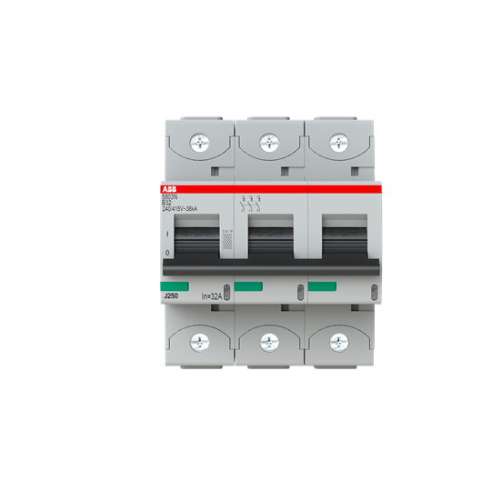 Disjoncteur s803n 3p 32a courbe b raccordement à vis - 36ka (4.5modules)