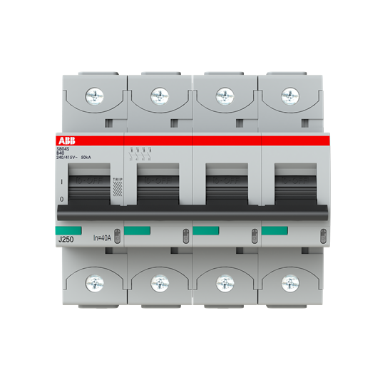 Disjoncteur s804s 4p 40a courbe b raccordement à vis - 50ka (6modules)