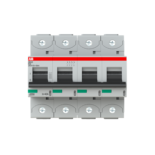 Disjoncteur s804s 4p 40a courbe k raccordement à vis - 50ka (6modules)