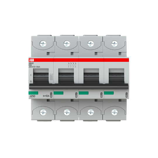 Disjoncteur s804s 4p 50a courbe k raccordement à vis - 50ka (6modules)