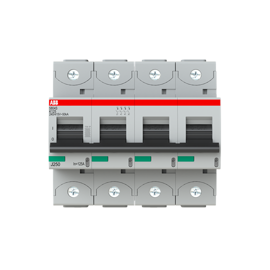 Disjoncteur s804s 4p 125a courbe k raccordement à vis - 50ka (6modules)