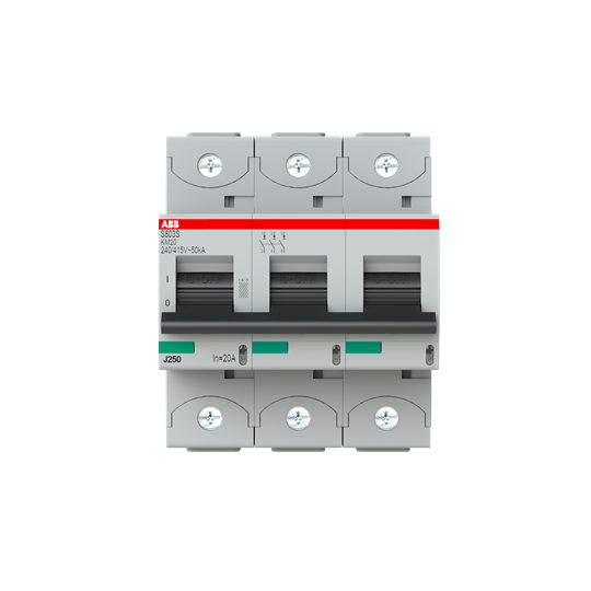 Disj. magnétique seul s803skm 3p 20a raccordement à vis - 50ka (4.5modules)