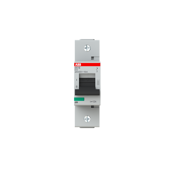 Disjoncteur s801b 1p 100a courbe b raccordement à vis - 16ka (1.5module)