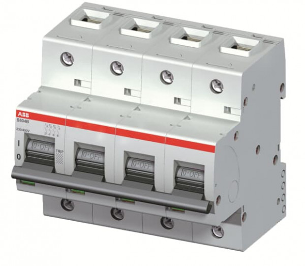 Disjoncteur s804b 4p 125a courbe c raccordement à vis - 16ka (6modules)