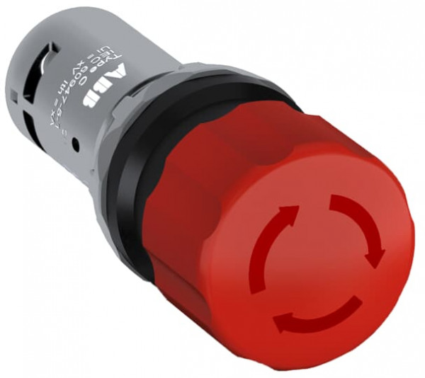 Ce3t-10r-20 bouton arrêt urgence 30mm par rotation 2no