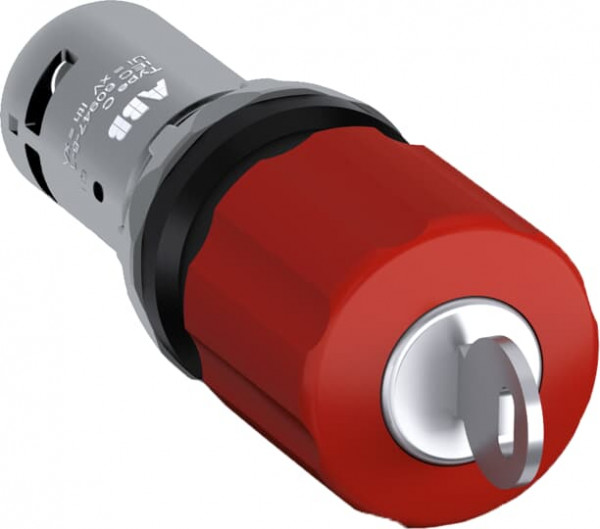 Ce3k1-10r-02 bouton arrêt urgence 30mm à clé 2nf