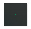 Enjoliveur 1 touche 1 led futur lnoir mat