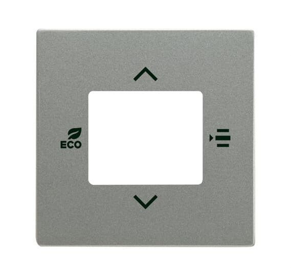 Coverplate f. rtc gris metallic